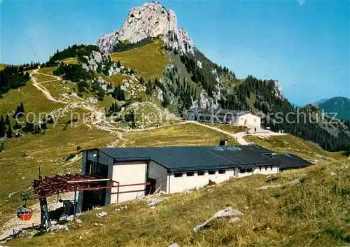 AK / Ansichtskarte Kampenwand_Chiemgau Kampenwandseilbahn Bergstation und Gaststaette Kampenwand Chiemgau