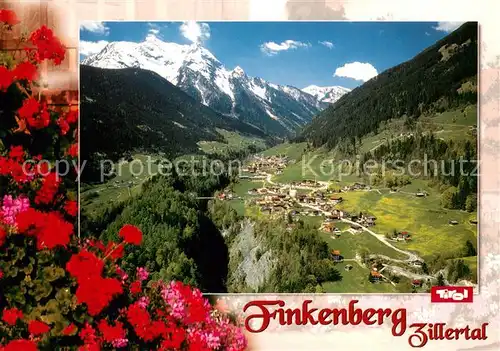 AK / Ansichtskarte Finkenberg_Tirol Panorama mit Gruenberg Finkenberg Tirol