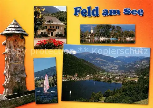 AK / Ansichtskarte Feld_See Brunnen Gasthaus Surfen Panorama Feld_See