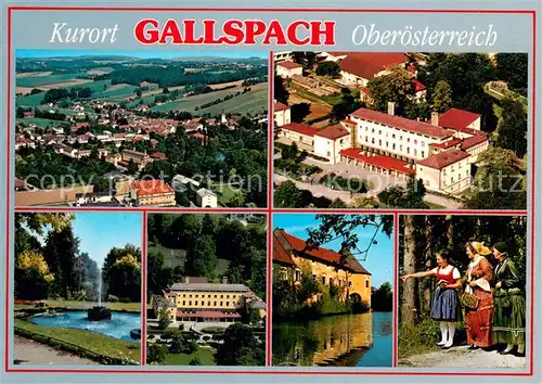 AK / Ansichtskarte Gallspach Fliegeraufnahme Institut Zeileis Park  Gallspach