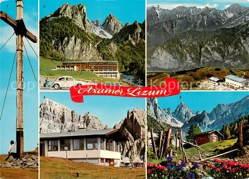 AK / Ansichtskarte Axamer_Lizum Gipfelkreuz am Hoadl Sporthotel Olympia Naturfreundehaus am Birgitzkoepfli Gipfelhaus am Hoadl Kalkkoegel Axamer Lizum