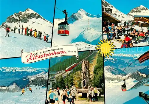 AK / Ansichtskarte Kitzsteinhorn Skikurs Seilbahn Bergstation Brunnen Kitzsteinhorn