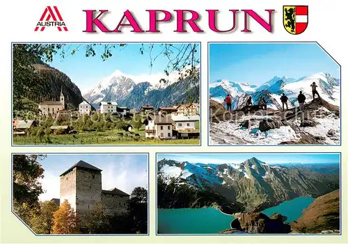 AK / Ansichtskarte Kaprun Kitzsteinhorn Mauerkogelscharte Burg Kaprun Stausee Kaprun Kaprun