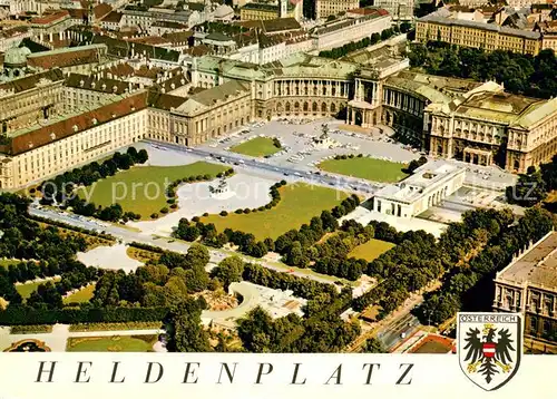 AK / Ansichtskarte Wien Heldenplatz Fliegeraufnahme Wien