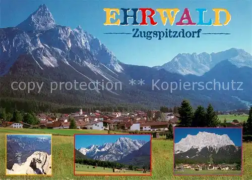 AK / Ansichtskarte Ehrwald_Tirol Zugspitzdorf Panorama Ehrwald Tirol