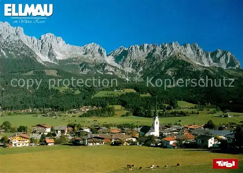 AK / Ansichtskarte Ellmau_Tirol mit Wildem Kaiser Ellmau Tirol