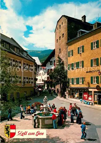 AK / Ansichtskarte Zell_See Stadtplatz mit Kastner oder Vogtturm Zell_See