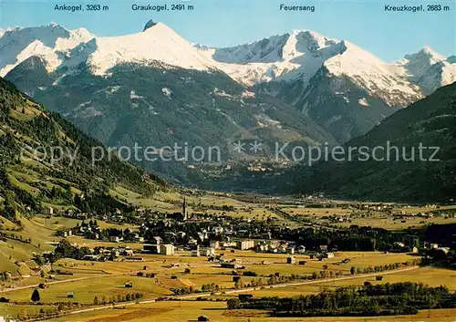 AK / Ansichtskarte Bad_Hofgastein Panorama mit Ankogel Graukogel Feuersang Kreuzkogel Bad_Hofgastein