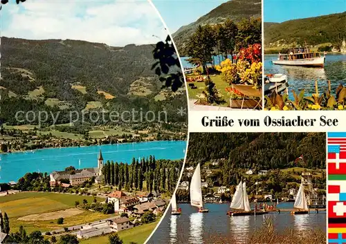 AK / Ansichtskarte Ossiachersee Panorama Teilansichten Ossiachersee