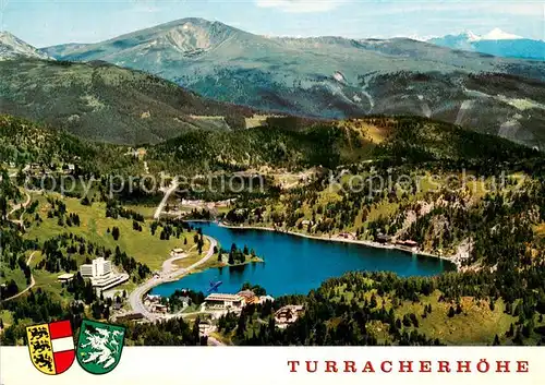 AK / Ansichtskarte Turracher_Hoehe Fliegeraufnahme mit Kilnprein Hohe Tauern Turracher Hoehe