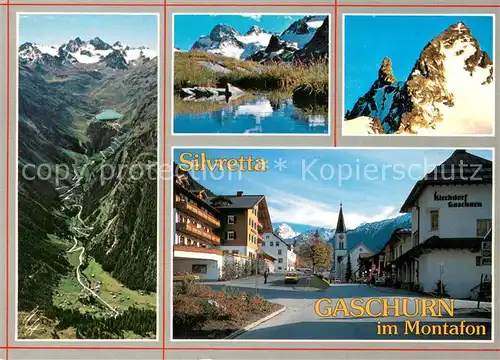AK / Ansichtskarte Gaschurn_Vorarlberg Silvretta Hochalpenstrasse Piz Buin und Litzner Seehorngruppe Gaschurn Vorarlberg