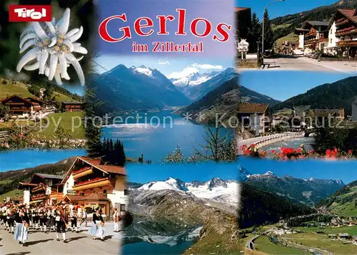 AK / Ansichtskarte Gerlos Zillertal Ortspartien Festumzug Panorama Gerlos