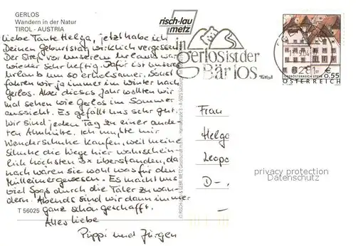 AK / Ansichtskarte Gerlos Teilansicht Kirche Panorama Gerlos