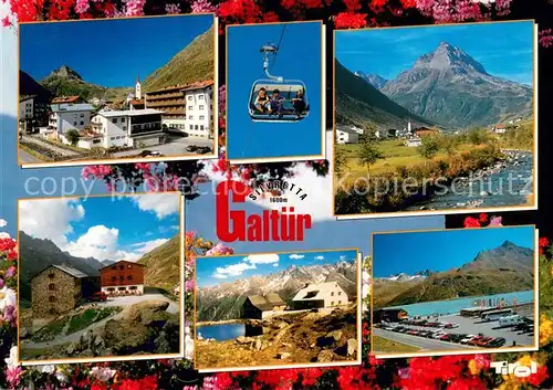 AK / Ansichtskarte Galtuer_Tirol Orts und Teilansichten Panorama Gondelbahn Galtuer Tirol