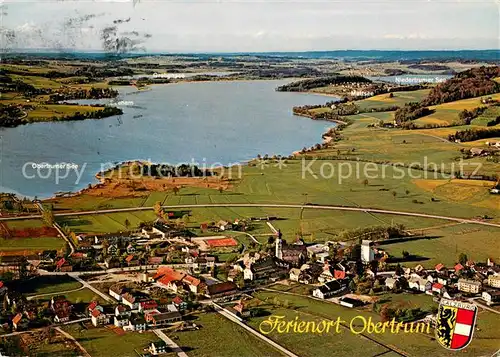 AK / Ansichtskarte Obertrum_See Fliegeraufnahme mit Grabensee und Mattensee Obertrum See
