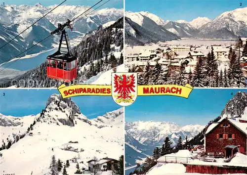 AK / Ansichtskarte Maurach_Achensee Rofanseilbahn Maurach Schigebiet Erfurter Huette Maurach Achensee