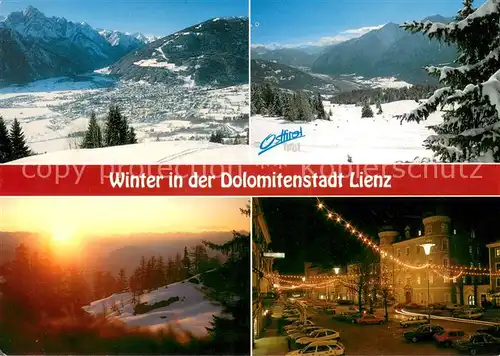 AK / Ansichtskarte Lienz_Tirol Panorama Ortsmotiv bei Nacht Lienz Tirol