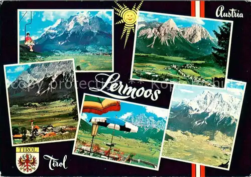 AK / Ansichtskarte Lermoos_Tirol Sessellift Panorama Terrasse Lermoos Tirol