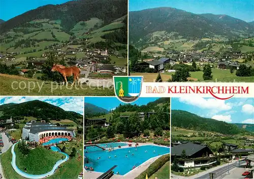 AK / Ansichtskarte Bad_Kleinkirchheim_Kaernten Panorama Badelandschaft mit Rutsche Ortsmotiv Bad_Kleinkirchheim