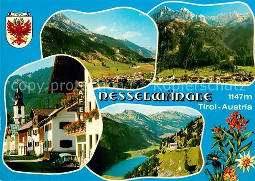 AK / Ansichtskarte Nesselwaengle_Tirol Panorama Ortsmotiv Seepartie Nesselwaengle_Tirol