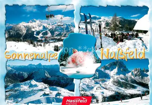 AK / Ansichtskarte Nassfeld Panorama Sessellift Bergrestaurant  Nassfeld