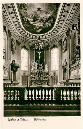 AK / Ansichtskarte Buchau_Federsee_Bad Stiftskirche Buchau_Federsee_Bad