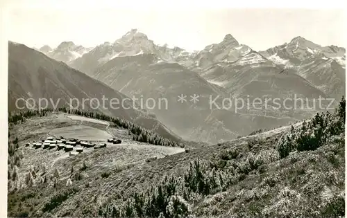 AK / Ansichtskarte Wieseneralp mit Tinzenhorn Piz Michel Wieseneralp