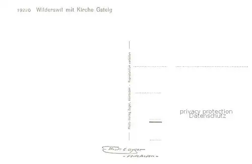 AK / Ansichtskarte Wilderswil mit Kirche Gsteig Wilderswil