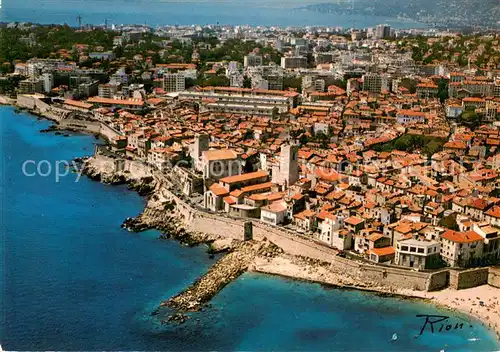 AK / Ansichtskarte Antibes_Alpes_Maritimes Vue aerienne sur la ville forte Antibes_Alpes_Maritimes