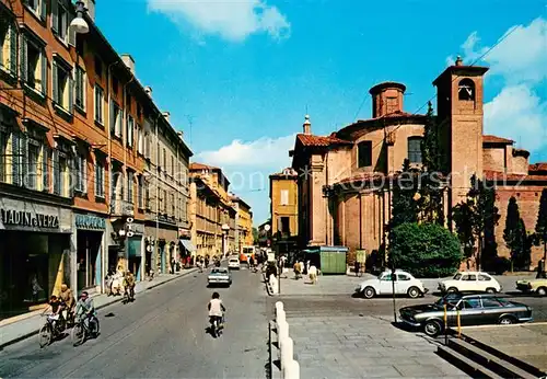 AK / Ansichtskarte Modena_Emilia Romagna Via Emilia e Chiesa di S Giovanni Decollato Modena Emilia Romagna
