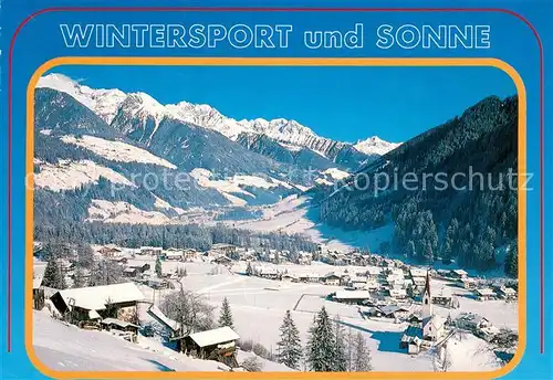 AK / Ansichtskarte Luttach_Ahrntal_Suedtirol Winterpanorama Luttach_Ahrntal_Suedtirol