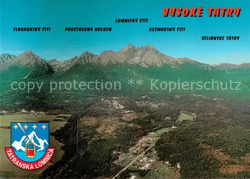 AK / Ansichtskarte Vysoke_Tatry Panorama od Tatranske Lomnice Vysoke Tatry