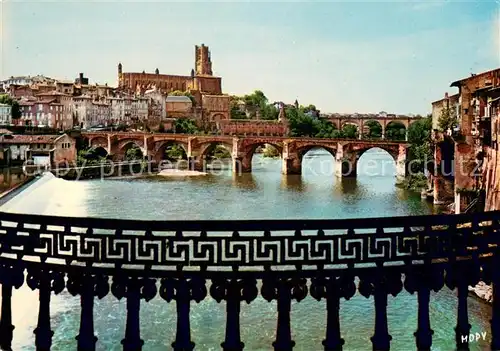 AK / Ansichtskarte Albi_Tarn Le Pont Vieux Le Palais de la Berbie La Basilique Sainte Cecile Albi_Tarn