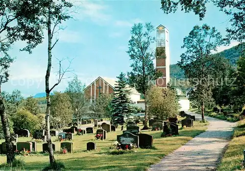 AK / Ansichtskarte Narvik Fra kirkegarden med Fredskapellet Narvik