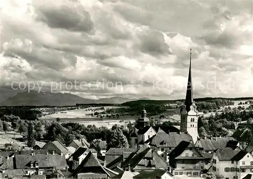 AK / Ansichtskarte Beromuenster Stiftskirche Panorama Beromuenster
