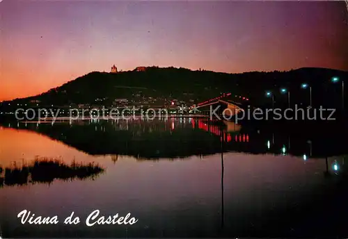 AK / Ansichtskarte Viana_do_Castelo Panoramica nocturna da cidade Viana_do_Castelo