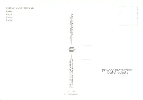 AK / Ansichtskarte Iisalmi Kirkko Iisalmi