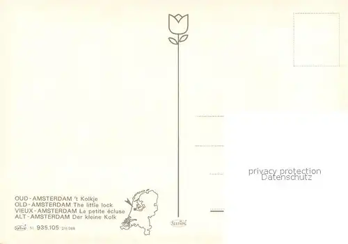 AK / Ansichtskarte Amsterdam_Niederlande Der kleine Kolk Amsterdam_Niederlande