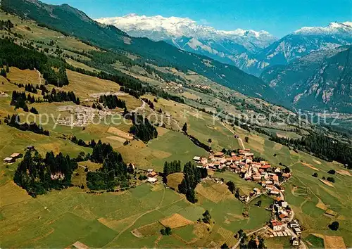 AK / Ansichtskarte Sarn_Heinzenberg Fliegeraufnahme am Heinzenberg mit Ringelspitz Sarn Heinzenberg