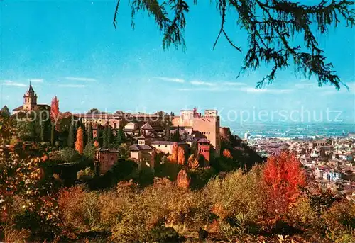 AK / Ansichtskarte Granada_Andalucia La Alhambra desde al Generaliste Granada Andalucia