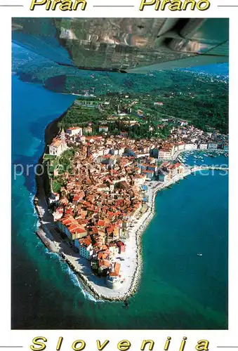 AK / Ansichtskarte Piran Fliegeraufnahme Piran