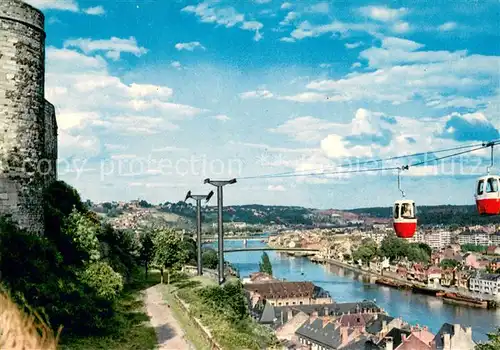 AK / Ansichtskarte Namur_sur_Meuse Vallee de la Meuse et teleferique Namur_sur_Meuse
