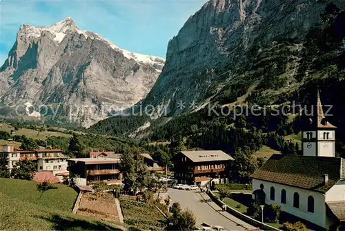 AK / Ansichtskarte Grindelwald mit Wetterhorn Grindelwald