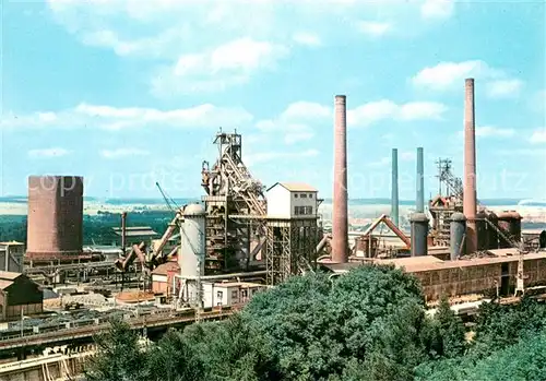 AK / Ansichtskarte Esch Sur Alzette Industrie metallurgique Silhouettes de Hauts Fourneaux Esch Sur Alzette