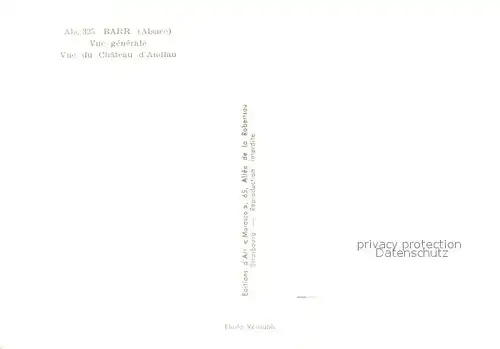 AK / Ansichtskarte Barr_Bas Rhin Chateau d Andlau Barr Bas Rhin
