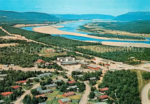 AK / Ansichtskarte Tana_bru Tanaelven Fliegeraufnahme 