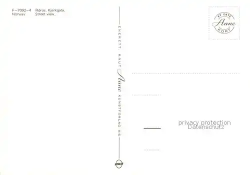 AK / Ansichtskarte Roros Kjerkgata Roros