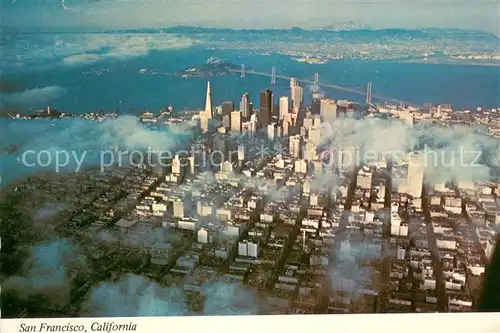 AK / Ansichtskarte San_Francisco_California Fliegeraufnahme Skyline 