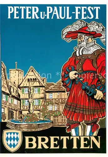 AK / Ansichtskarte Bretten_Baden Peter  und Paul Fest Bretten_Baden