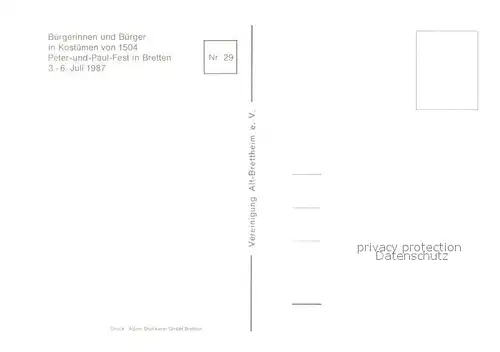 AK / Ansichtskarte Bretten_Baden Peter  und Paul Fest Bretten_Baden